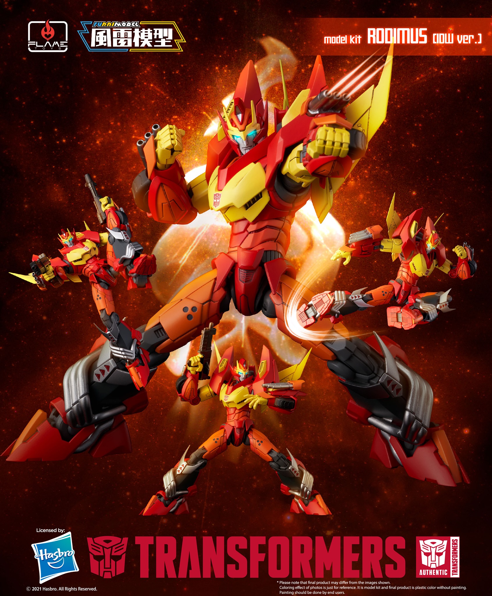 Flame Toys Furai IDW Rodimus Model Kit Image Gallery and
